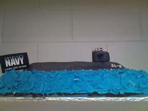 Submarine Birthday Cake For Navy Party