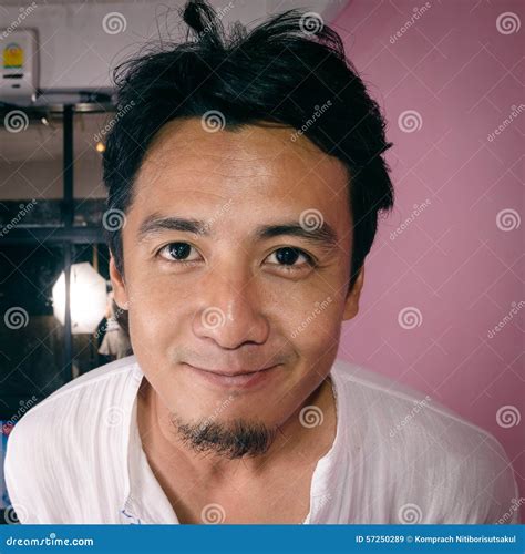 Thai Caucasian Man Smiling Stock Image Image Of People 57250289