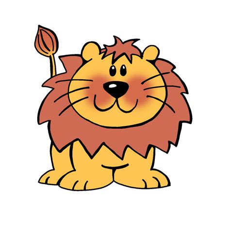 Cute Lion Cartoon