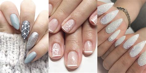 cute snowflake nail designs snowflake nail art ideas   winter manicure