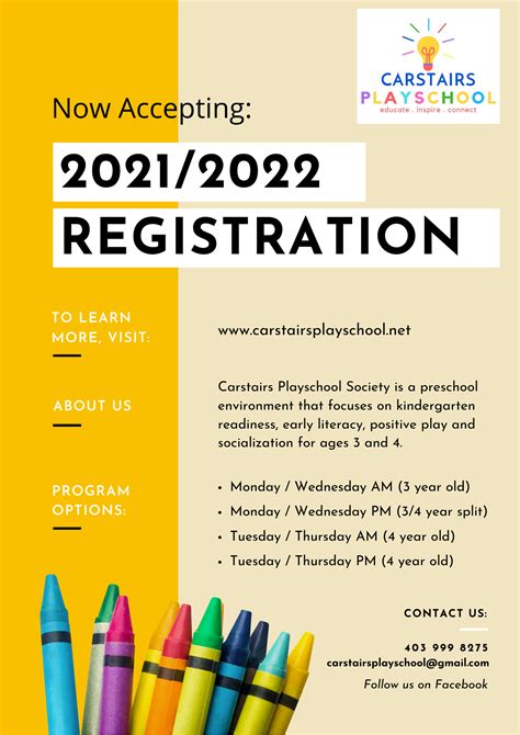 Registration Now Open For The Upcoming 20212022 School Year