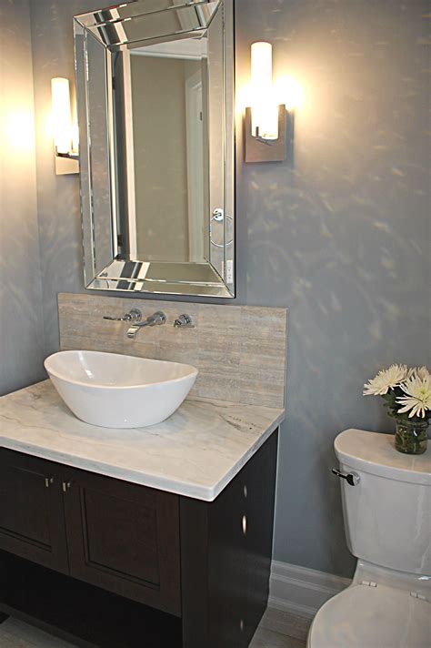 Kddi Powder Room Custom Vanity Wall Mount Faucet Sconces Elegant