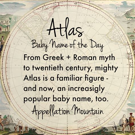 Atlas Baby Name Of The Day Appellation Mountain