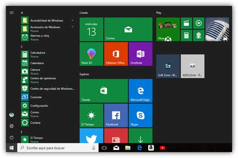 Nuevo Menú Inicio Para Windows 10 Di Adiós A Los Live Tiles