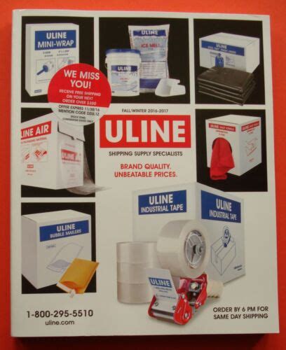 Uline Shipping Supply Specialists Fallwinter 20162017 Catalog