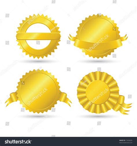 Golden Medallions Stock Vector Royalty Free 17638255 Shutterstock