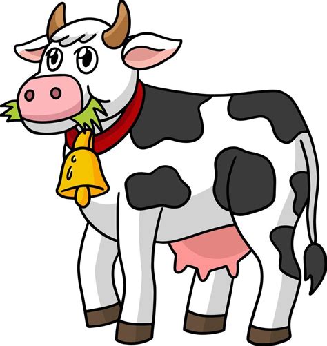 Cow Animal Cartoon Colored Clipart Illustration 10002454 Vector Art At