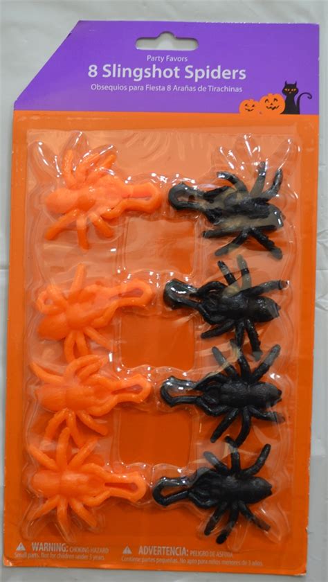 Halloweeen Club Costume Superstore Slingshot Spiders 8ct