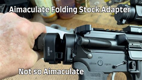 Aimaculate Folding Stock Adapter Aimaculate Deception Aro News