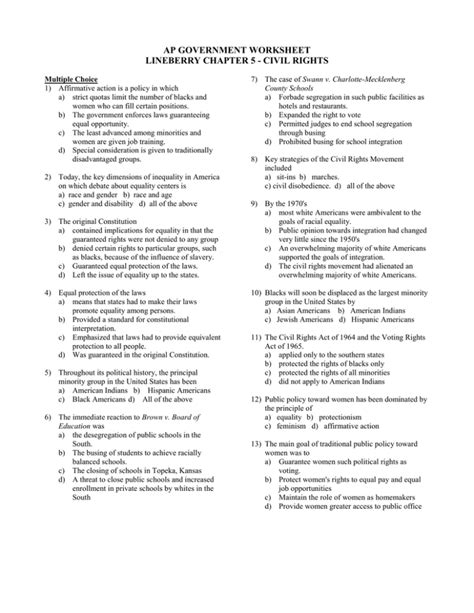 Ap Us Government By The Numbers Worksheet
