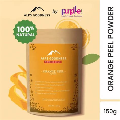 Buy Alps Goodness Powder Orange Peel 150 G Online Purplle