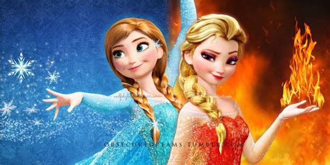Anna Of Ice And Elsa Of Fire Anna And Elsa Photo 37023020 Fanpop