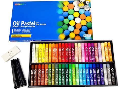 Buy Non Toxic Gallery Soft Oil Pastels Set Of 48 With Drawing Materials