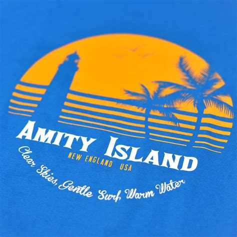 Jaws Amity Island Holiday T Shirt By Huddersfield Screenprinting Co