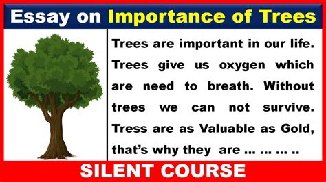 Importance Of Trees Essay Telegraph