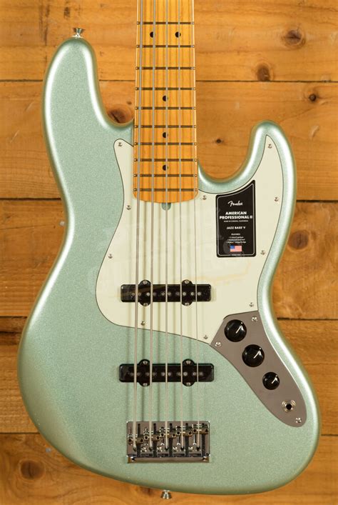Fender American Professional Ii Jazz Bass V Maple Mystic Surf Green