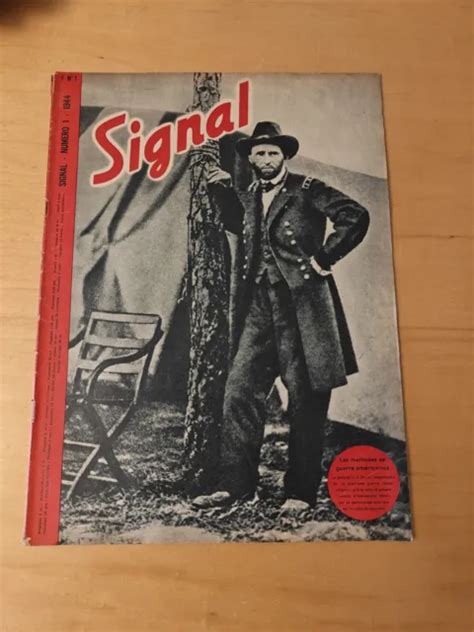 Ww2 German Original Signal Magazine No 1 1944 French Edition 635