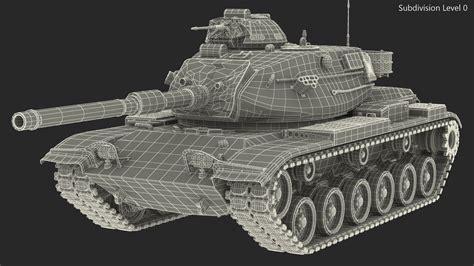 Main Battle Tank M60 Patton Rigged 3d Model 3d Model 169 Max Free3d