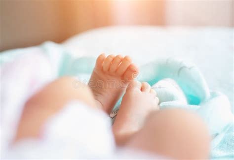 Cute Asian Baby Newborn Close Up Stock Image Image Of Lying Newborn