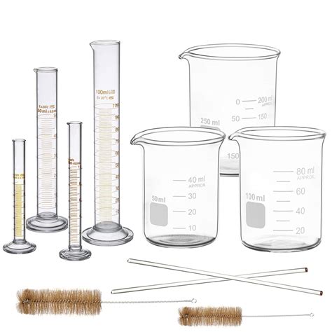 Buy Thick Glass Graduated Measuring Cylinder Set Ml Ml Ml Ml Glass Measuring Beaker Set