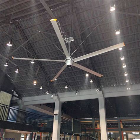 2 4m Industrial Giant Ceiling Fan 8 Ft Restaurant Ceiling Fans With Aluminum Alloy Blades