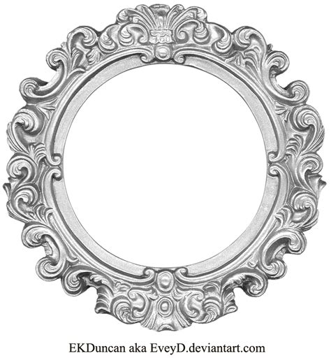 Vintage Silver Frame Round By Eveyd On Deviantart