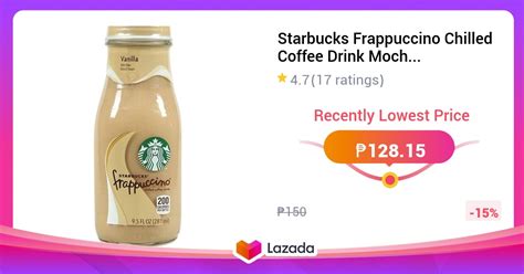 Starbucks Frappuccino Chilled Coffee Drink Mocha Coffee Ml