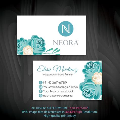 Personalized Neora Business Cards Neora By Digitalart On