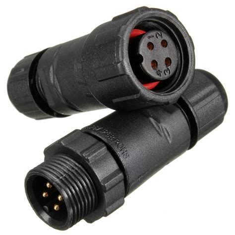 3456 Pin Ip68 Cable Connector Can Socket 230v Socket Waterproof Ebay