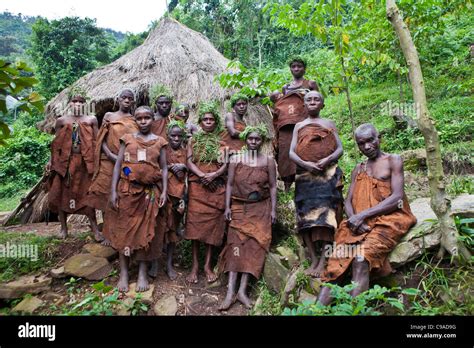 People Of Mukuno Village Traditional Batwa Indigenous Tribe From The