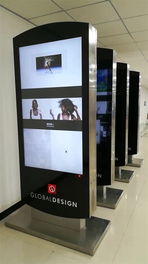 Indoor Free Stand Double Sided 55nch Led Commercial Advertising Display