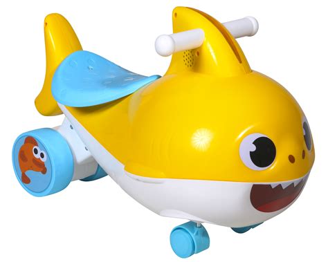 Baby Shark Non Electric Push To Go Ride On With Baby Shark Sounds By