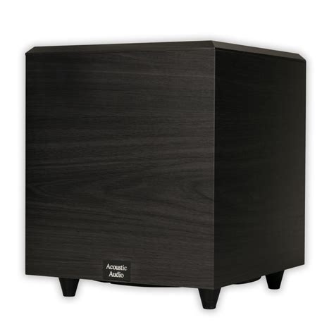 Psw10 Home Theater Powered 10 Subwoofer Black Down Firing Sub