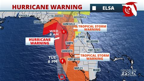 Hurricane Warning Issued From Nature Coast To Tampa As Elsa Strengthens Before Landfall Wkgc