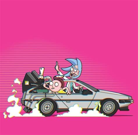 Rick And Morty X Back To The Future Chris Hemsworth Body Karting Rick