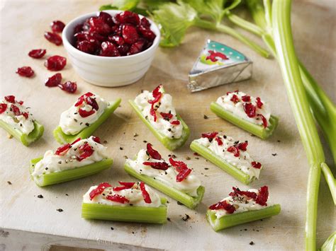 Stuffed Celery Snacks Snack Recipes By The Laughing Cow