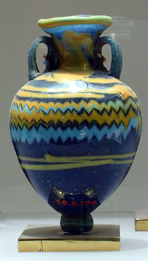 Small Glass Vessel Amphoriskos Late Period Dynasty 26 29 664 332 Bc Ancient Egyptian Art