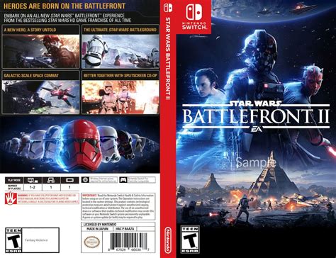 Star Wars Battlefront 2 2017 Nintendo Switch Custom Box Art Etsy