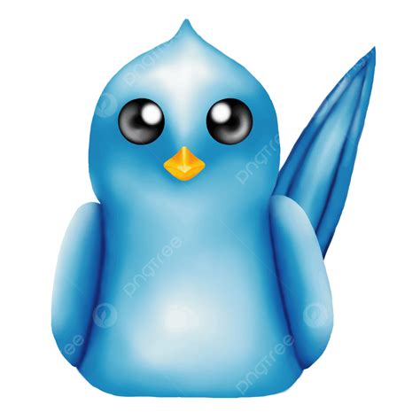 Cute Blue Bird Clipart Transparent Background Cute Cartoon Blue Bird