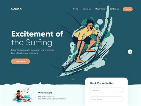 Scuba Landing Page Design By Ghulam Rasool 🚀 For Upnow Studio On Dribbble