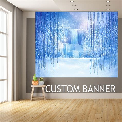 Frozen Printed Backdrop Frozen Birthday Background Frozen Party Decor