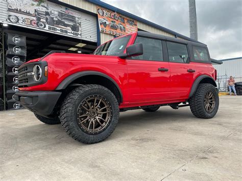 Ford Bronco Red Fuel Off Road Rebel 6 D681 Wheel Front