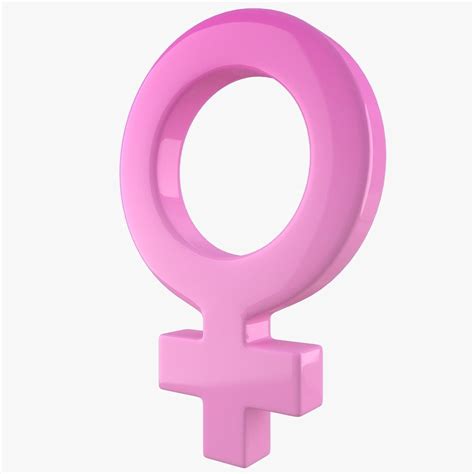 Female Gender Symbol 3d Model Cgtrader