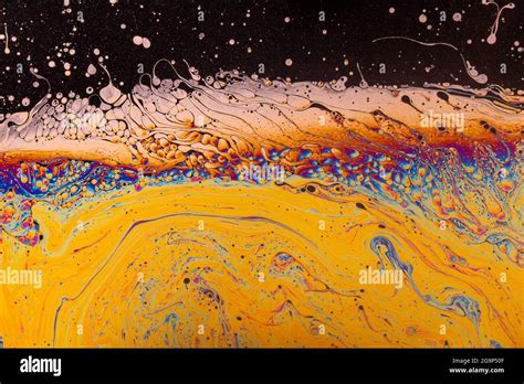 Fluid Soap Bubble Psychedelic Colorful Abstract Art Surreal Patterns