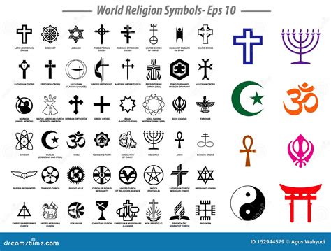 Muestras De Los Símbolos De La Religión Del Mundo De Grupos Religiosos
