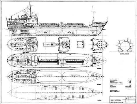 General Arrangement Drawing Of Cargo Ship
