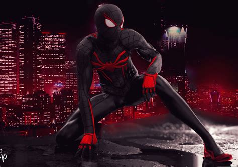 2560x1800 Resolution Spider Man Red And Black Suit Art 2560x1800
