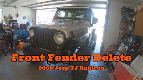 Diy Jeep Wrangler Tj Flat Fenders Youtube