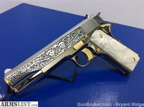 Armslist For Sale Colt 1911 Day Of The Dead Master Engraved W Gold