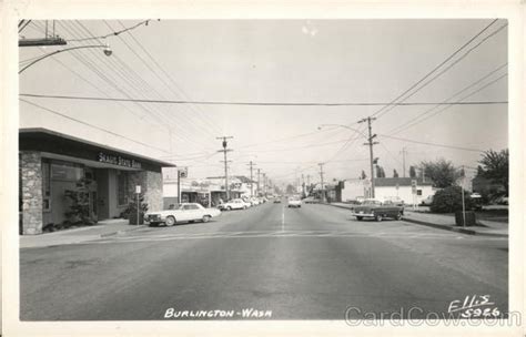 View Of Downtown Burlington Wa Postcard